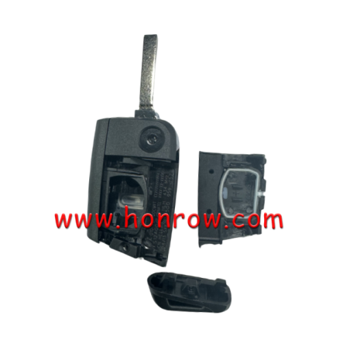 For VW MQB 3 button remote key shell with HU162T Blade