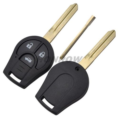 For Nis 3 button remote key blank