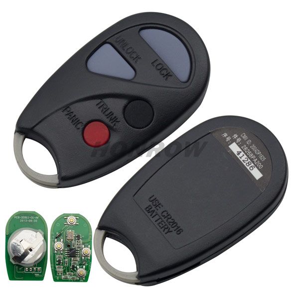 For Nissan A33 car remote key with 315MHZ （the remote is different from ...