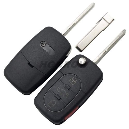 For Au 3+1 button remote key blank with panic  (2032 battery  Big battery)