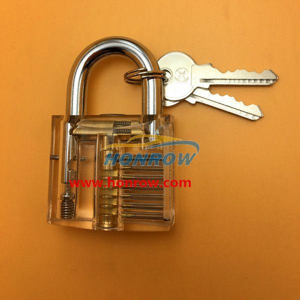 For Transparent Visible Pick Cutaway Mini Practice View Padlock Lock Training Skill For Locksmith