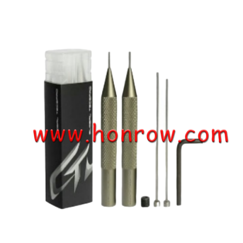 Pin removing punch set used for flip remote key