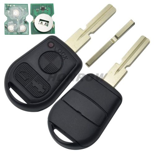 For BMW 3 button remote key with 4 track blade 433mhz with ID44 PCF7935 Chip
