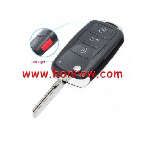 For VW 3+1 button remote key with 315mhz ID48 glass chip 5K0837202AE