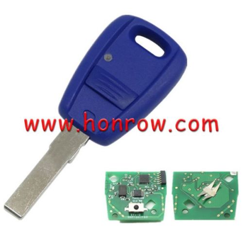 For Fiat Fir 114 and Punto 188 1Button remote key with 434mhz in blue color, programmed by Zedfull