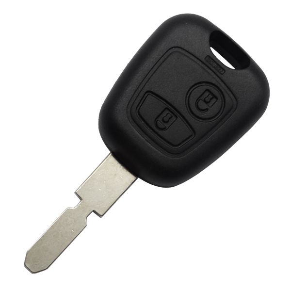 For Peu 2 button remote Key blank with 4 track blade_TopCarKey