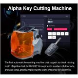 Alpha Automatic Key Cutting Machine Support VW Audi HU162T Key FOR Toyota & FOR Lexus TOY2 Key  Weight:21kg