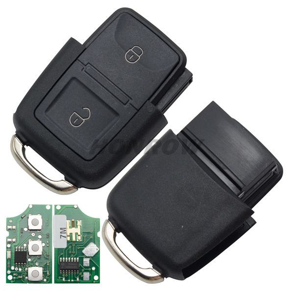 For VW 2 Button remote key 1JO959753AG 433MHZ