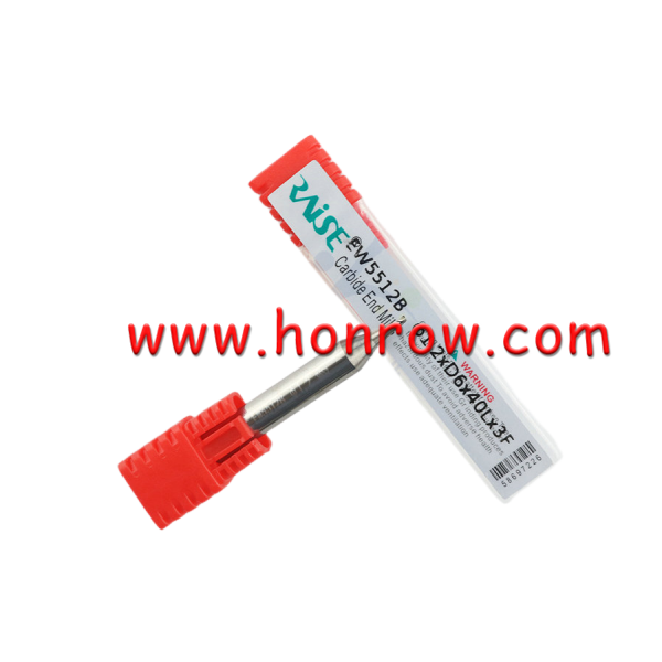 Raise 1.2mm Milling Cutters Carbide Steel For Key Machine φ1.2xD6x40x3F