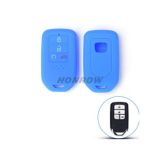 For Honda 4 button silicon case blue color