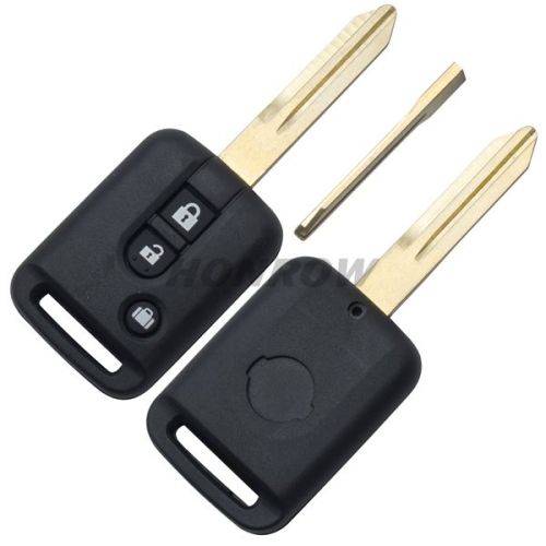 For Nis 2+1 button remote key shell （the plastic part is rectangle）