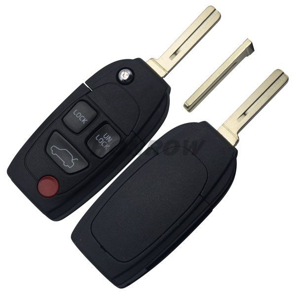 For Vol 3+1 button flip remote key shell