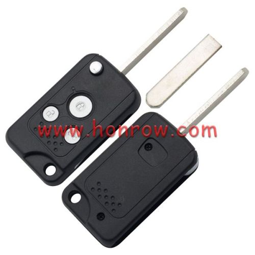For Ho 3 buttons modified folding remote key blank