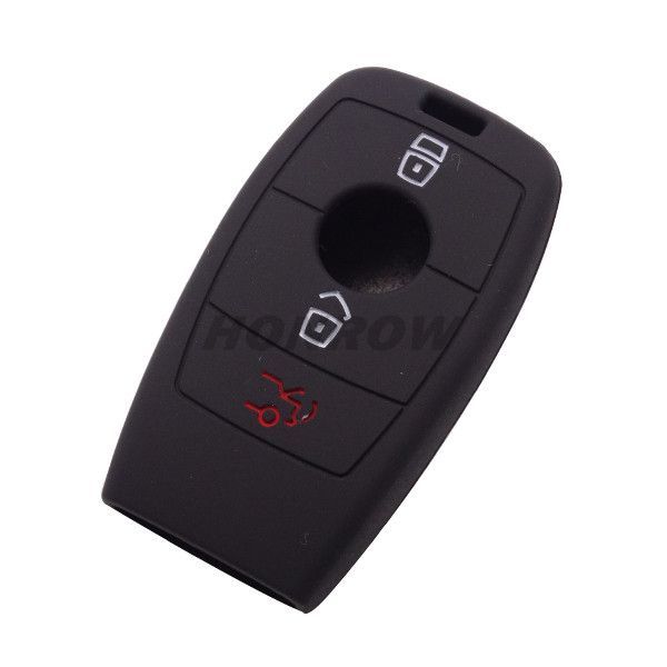 For Benz 1 button silicon case (Black color)（MOQ: 5pcs)