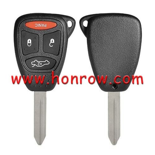 For High Quality GTL Chrysler 3+1 button remote key shell Stronger enhanced Version