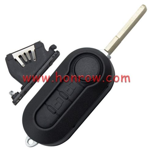 For Fi 2 button remote key blank black color with battery clamp