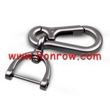 Silver Key Chain Auto Key Rings Interior Accessories Creative Gift For Car Styling