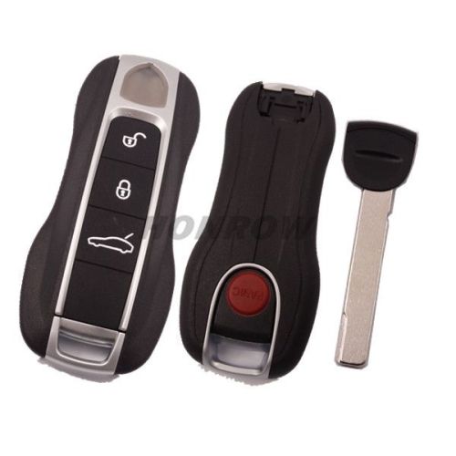 For Por 3 button remote key blank with emmergency key blade