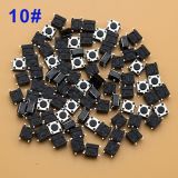 For Muti-function remote key button, PCB button. It is easy for locksmith engineer to use. 10#  The button is sold in a pack of 10 only, L:6mmW:6mmH:4.3mm