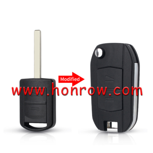 For Op 2 button modified remote key blank with 307 blade