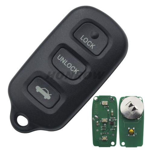 For To 3+1 button remote key with 315mhz  FCC:GQ43VT14T