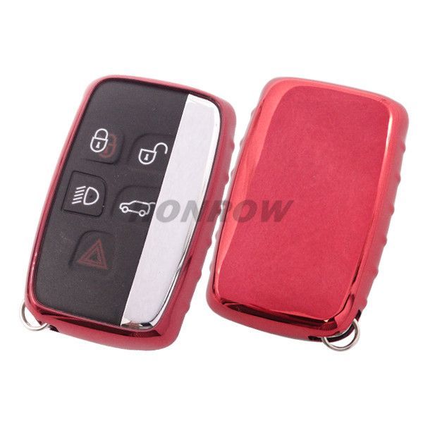 For Landrover for Jaguar TPU protective key case red color