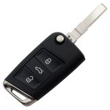 For V 3 button remote key blank