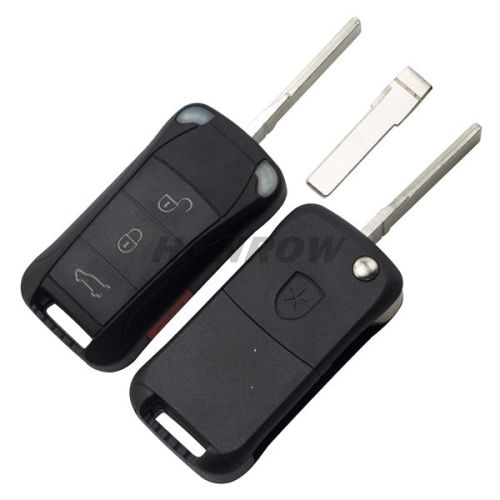 For Por Cayenne 3 button flip remote  key blank