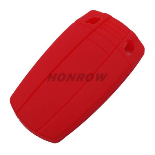 For BMW 3 button Silicone case Red color