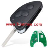 For Alfa Romeo 3 button remote key with 433MHz ID48 Chip With Uncut SIP22 Blade