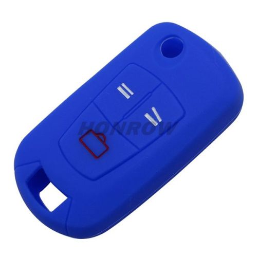 For Opel 3 button Silicone case (blue color) MOQ:50pcs