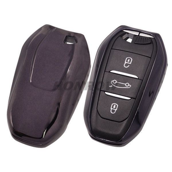 For Citroen TPU protective key case black color MQQ:5PCS