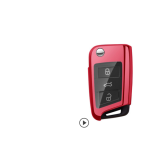For VW protective key case red color MOQ:5pcs