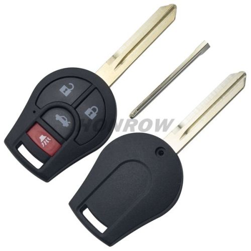 For Nis 3+1 button remote key blank