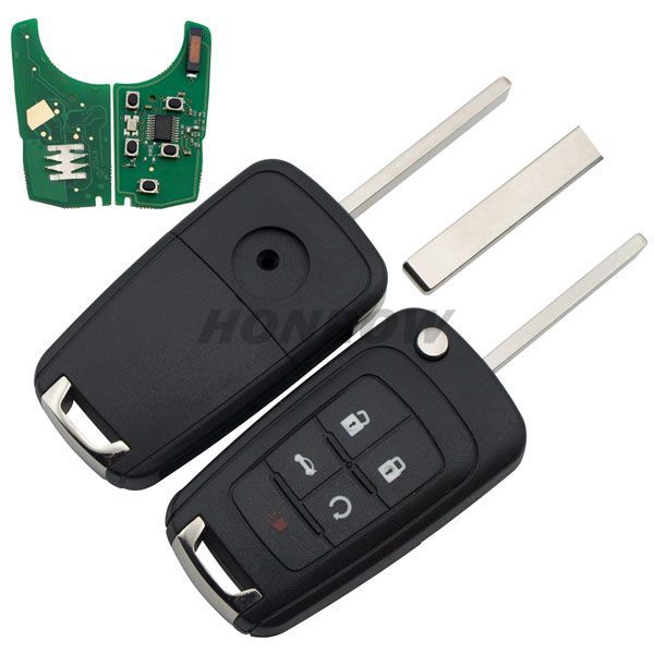 For Bu 4+1 button remote key with 433Mhz  ID46 PCF7937E (PCF 7941E) Chip