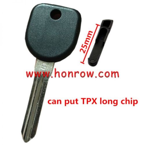 For Chevrolet transponder key blank , can put TPX long chip