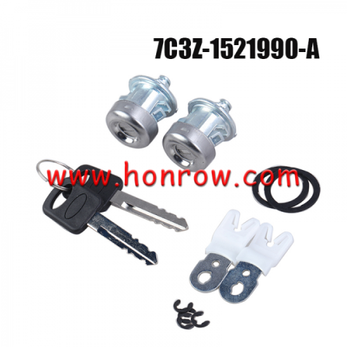 For Ford Car Door Lock Cylinder With Keys 7C3Z-1521990-A