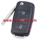 For VW MQB 3 button remote key  with 315MHz Megamos AES ID88 chip   FCCID: NBGFS93N 5K0837202BJ