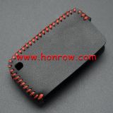 For Peugeot 2 button key cowhide leather case.