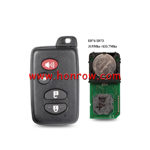 For Toy 3+1 button Smart Card 314.3MHz  ID74 chip FSK  5290 Board CHIP: ID74-WD04 FCC ID:HYQ14ACX Page 1:98