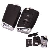 For V Golf7 3 button remote key shell