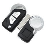For Peu 2 button flip remote key blank with HU83 & 407 Key blade