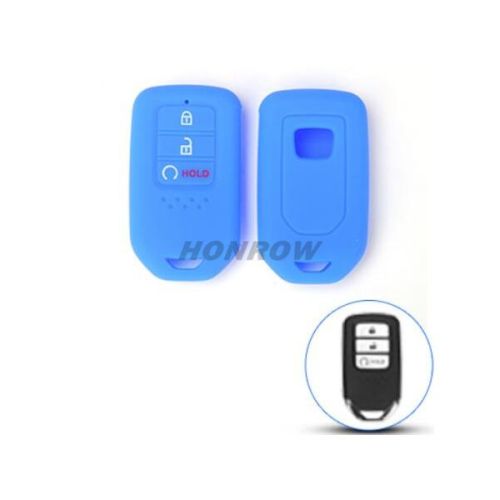 For Honda 4 button silicon case blue color