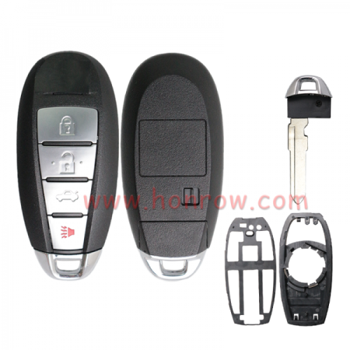 For Suzuki 3+1 button Smart remote key blank