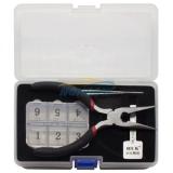 For HU100 Key model, ajust into a new key, and then use key cutting machine to cut