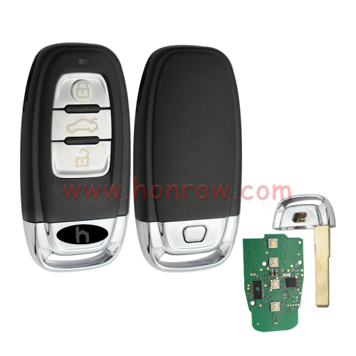 For Au Keyless 3 button remote key with 434mhz and VGA chips For Au A6, A8, Q3,Q5,Q7, only your remote key is like this, all remote key can use