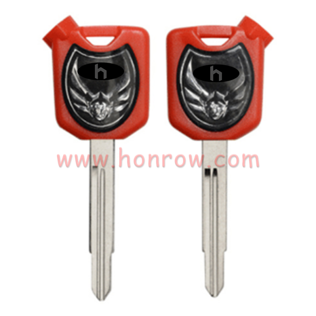 For Honda Motorcycle key blank with right blade red color