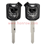For Honda Motorcycle key blank with left blade black color