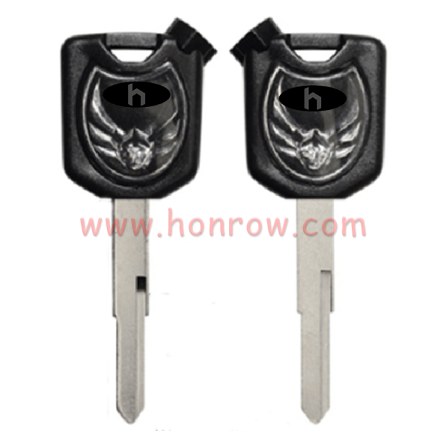 For Honda Motorcycle key blank with left blade black color