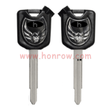 For Honda Motorcycle key blank with left blade black color